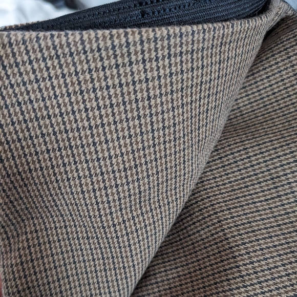 Everlane Side Zip Work Pant, Cocoa Houndstooth - Picture 7 of 7